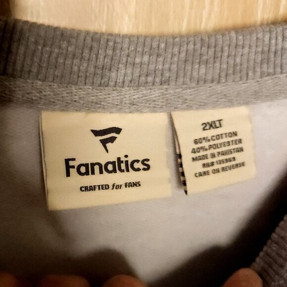 Fanatics Mens New Kansas City Chiefs Grey Logo Sweatshirt 2XLT - Picture 4 of 6